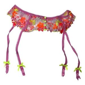 For Love & Lemons Summer Tide Garter Belt - Size Medium Victoria’s Secret Pink